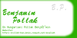 benjamin pollak business card